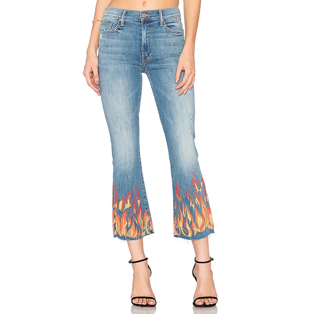 NWOT MOTHER Insider Crop Fray jeans